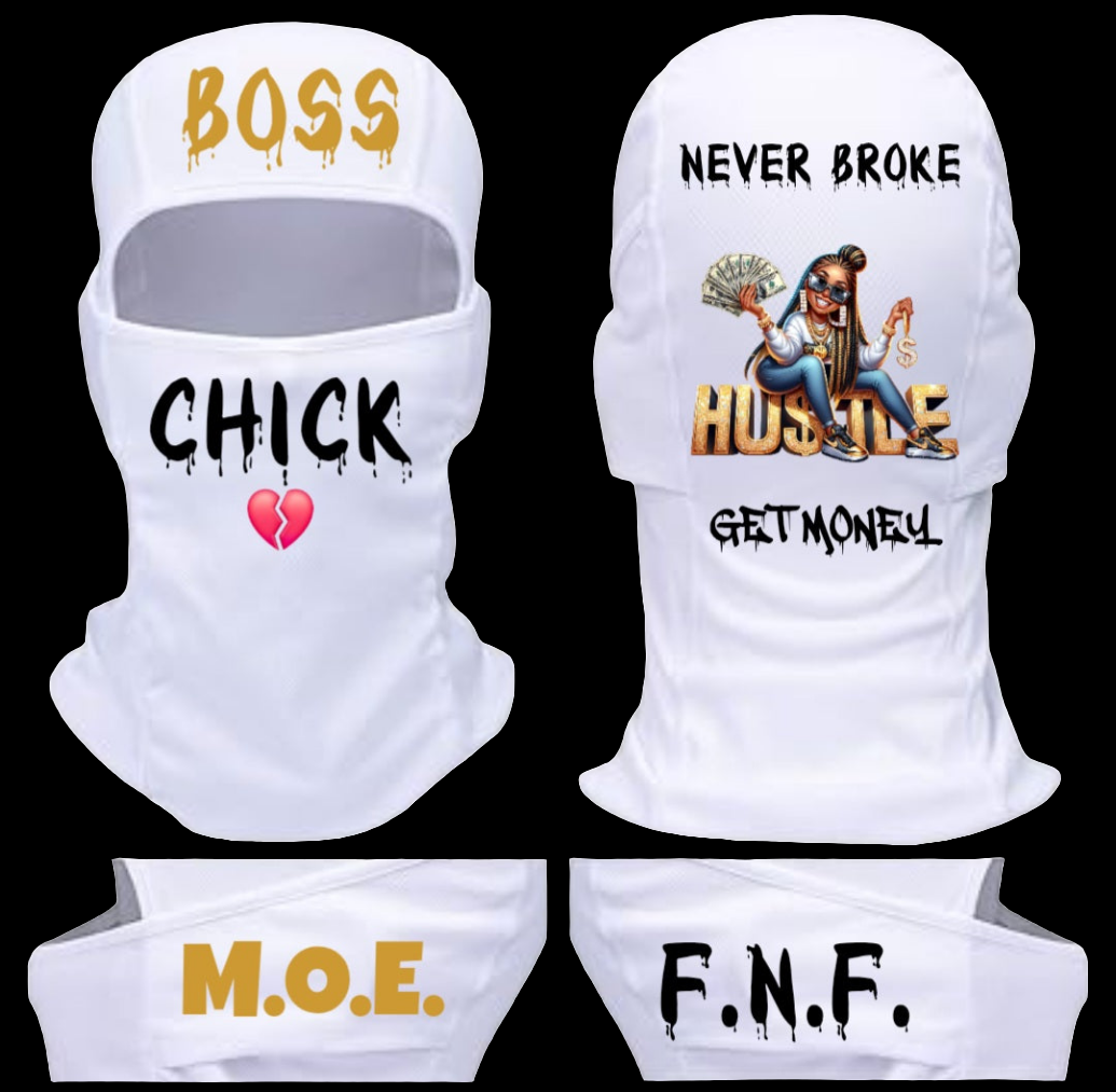Boss Chick Shiesty Mask (White)