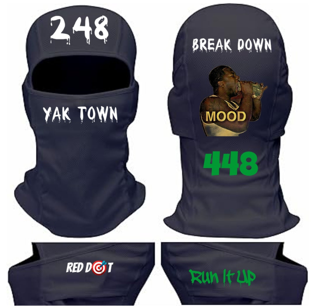 T Dot Mood Shiesty Mask (Insert Your Own Area Code and City)